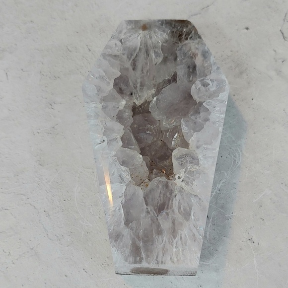 Amethyst Geode Coffin Carving | Protection, Intuition & Spiritual Growth - Picture 4 of 4